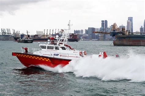 SCDF unveils new vessels to boost firefighting at sea.